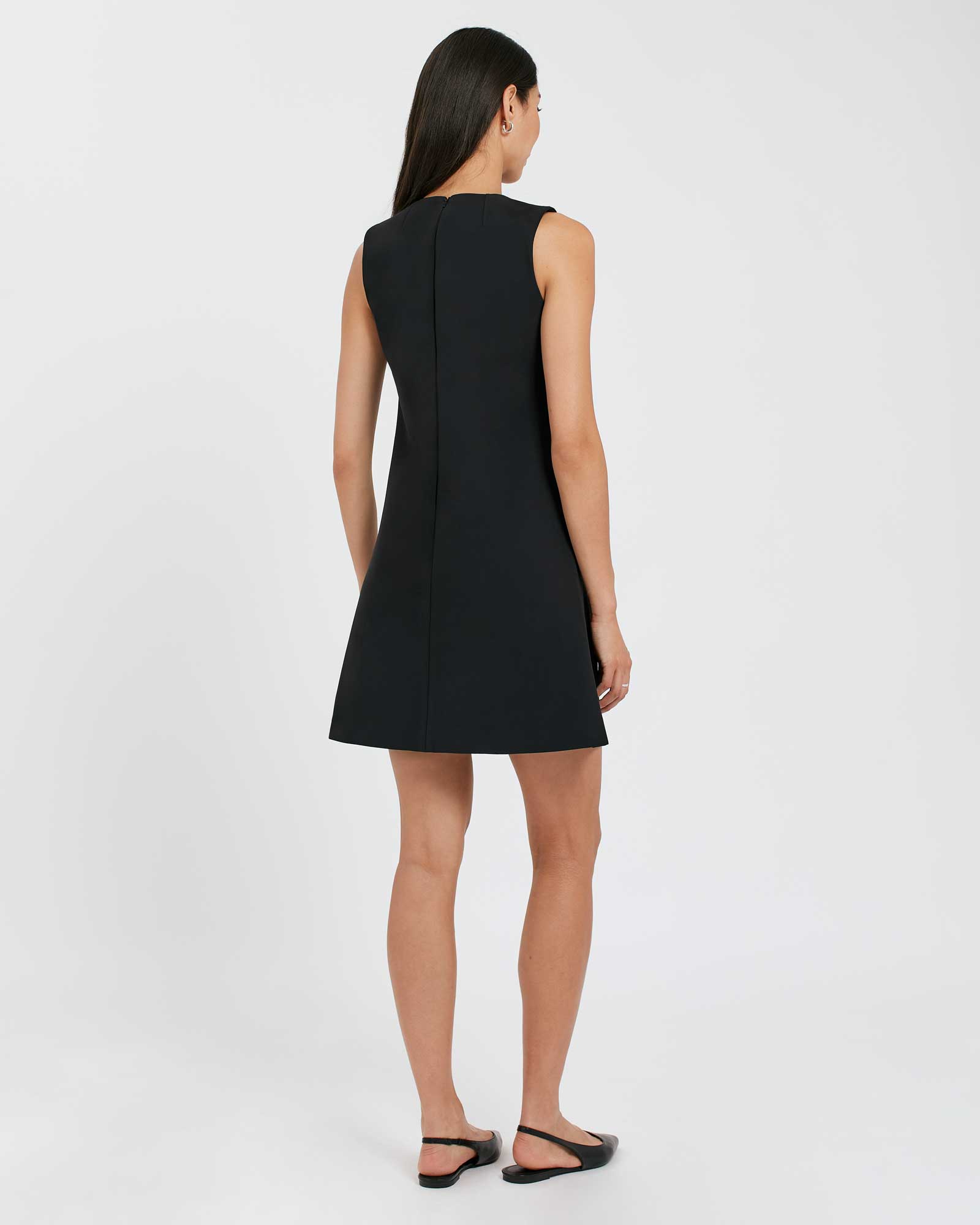 A-Line Sleeveless Dress Black - Final Sale