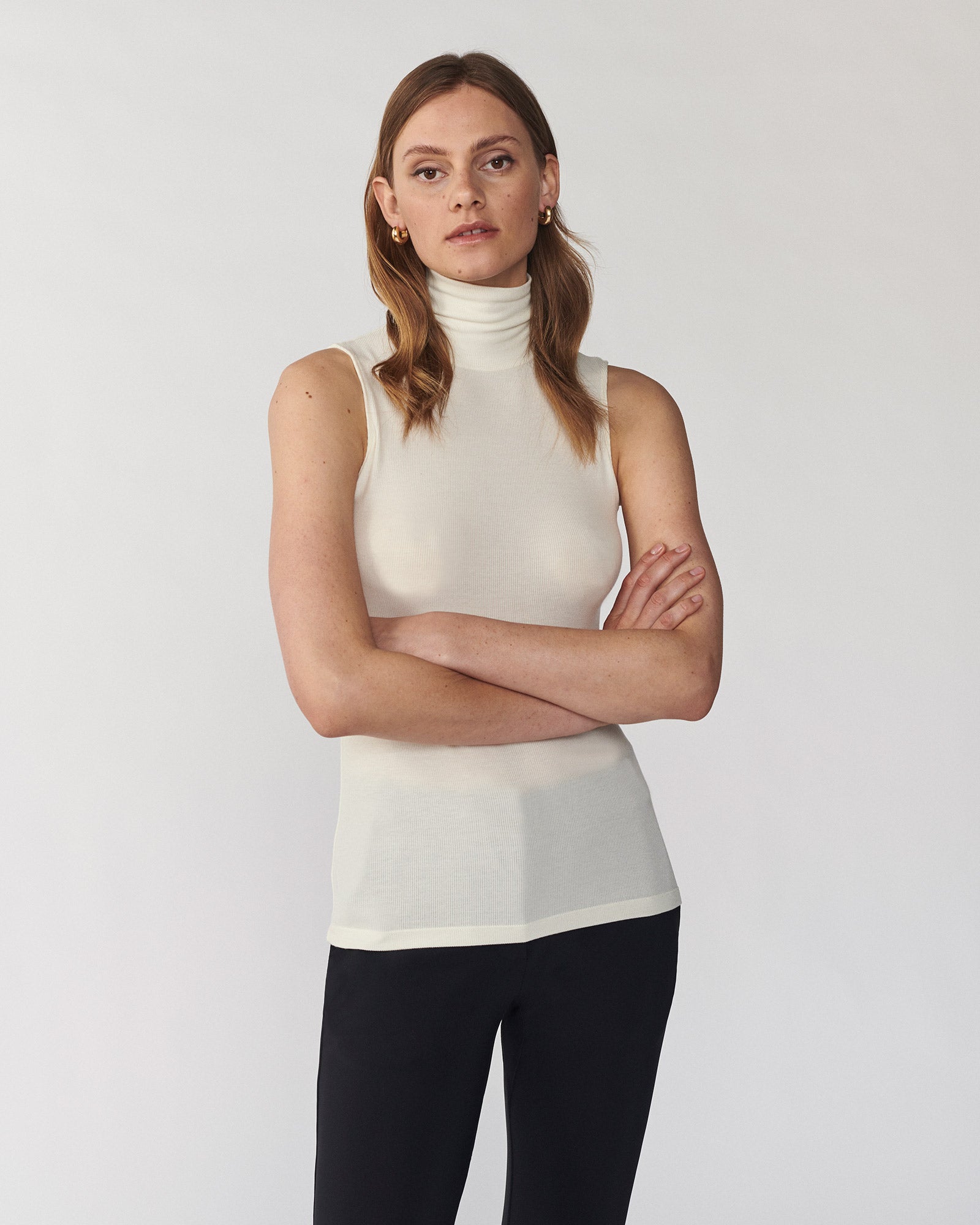Sleeveless Eco Layer on Top Ivory - Final Sale
