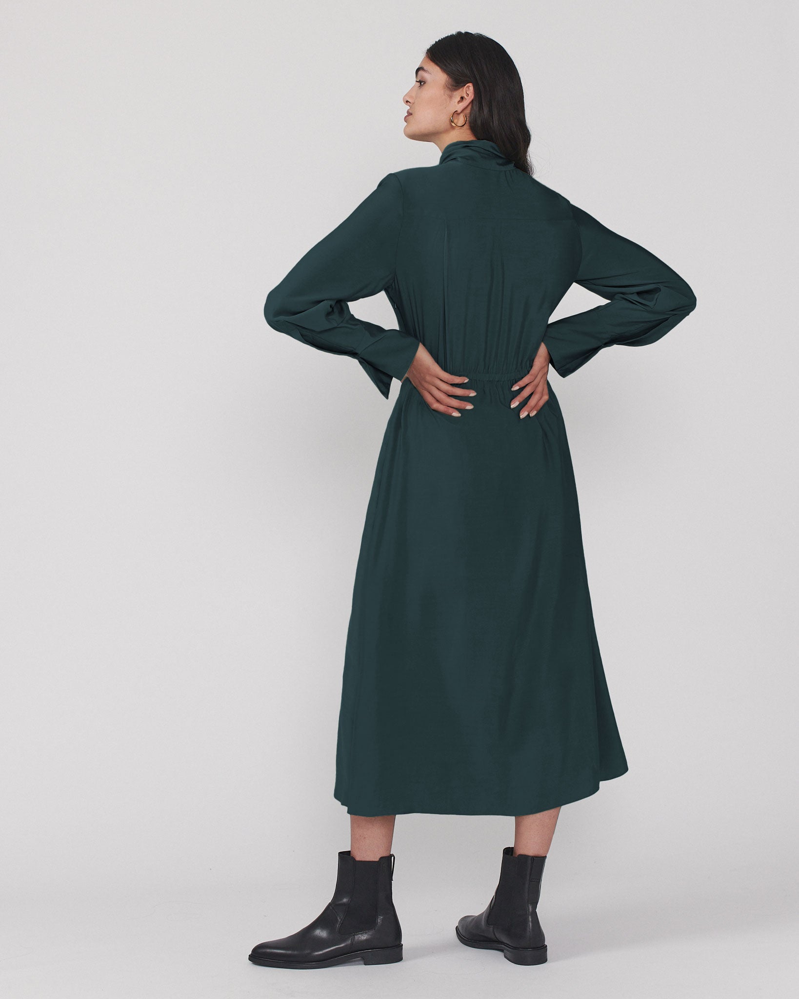 Ready Or Knot Dress Evergreen - Final Sale