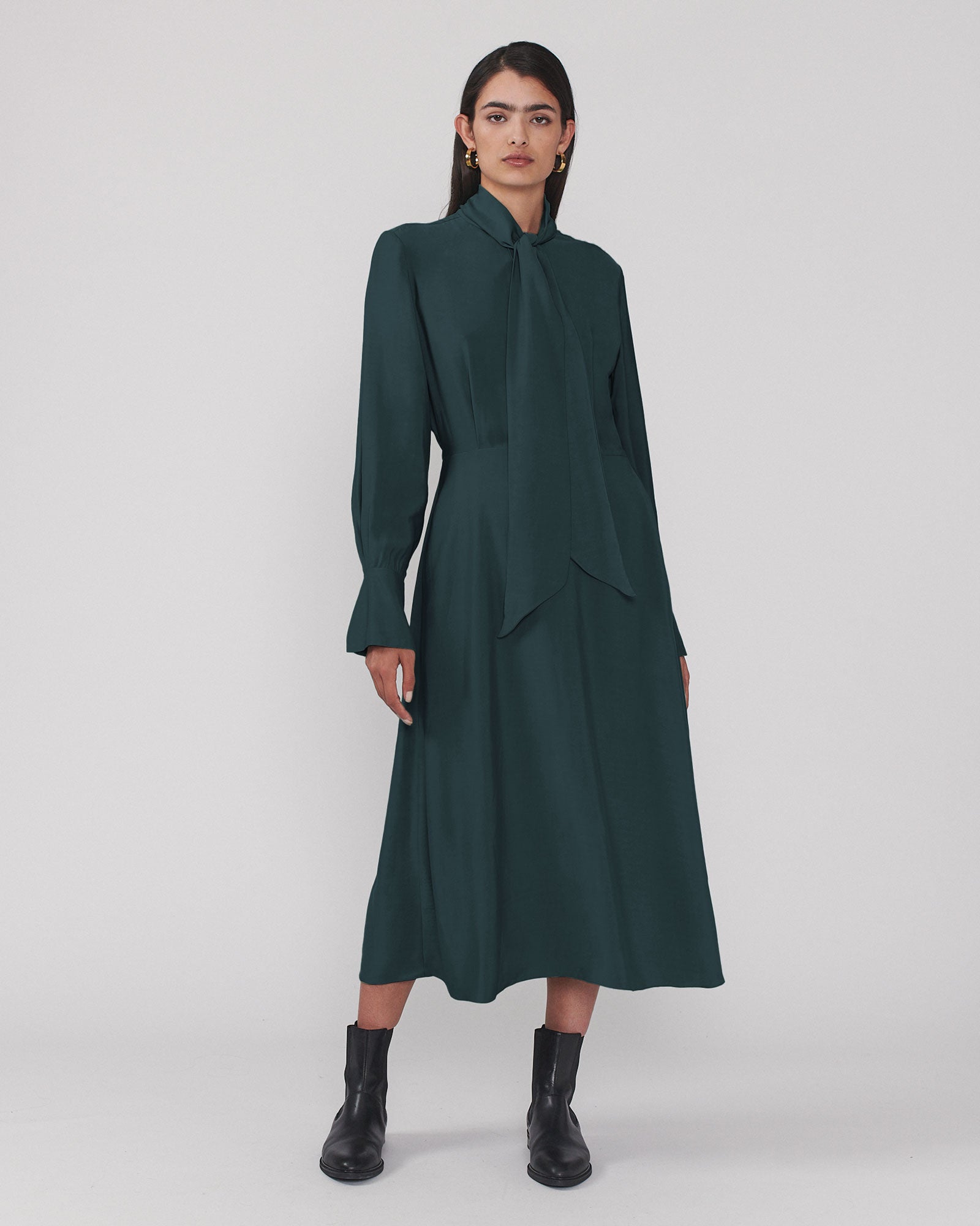 Ready Or Knot Dress Evergreen - Final Sale